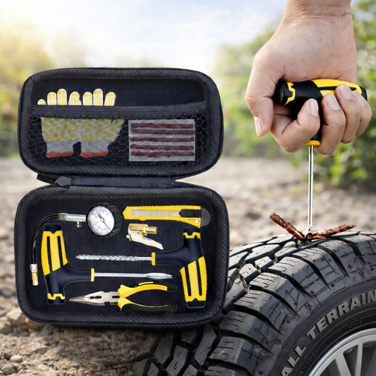 10PCS Portable Tubeless Tire Emergency Repair Kit