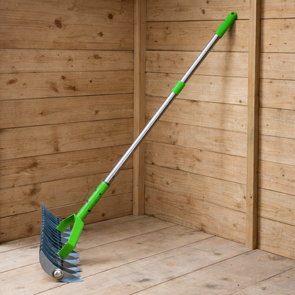 Premium Stainless Steel Thatch Rake – Multi-Function Lawn & Garden Tool