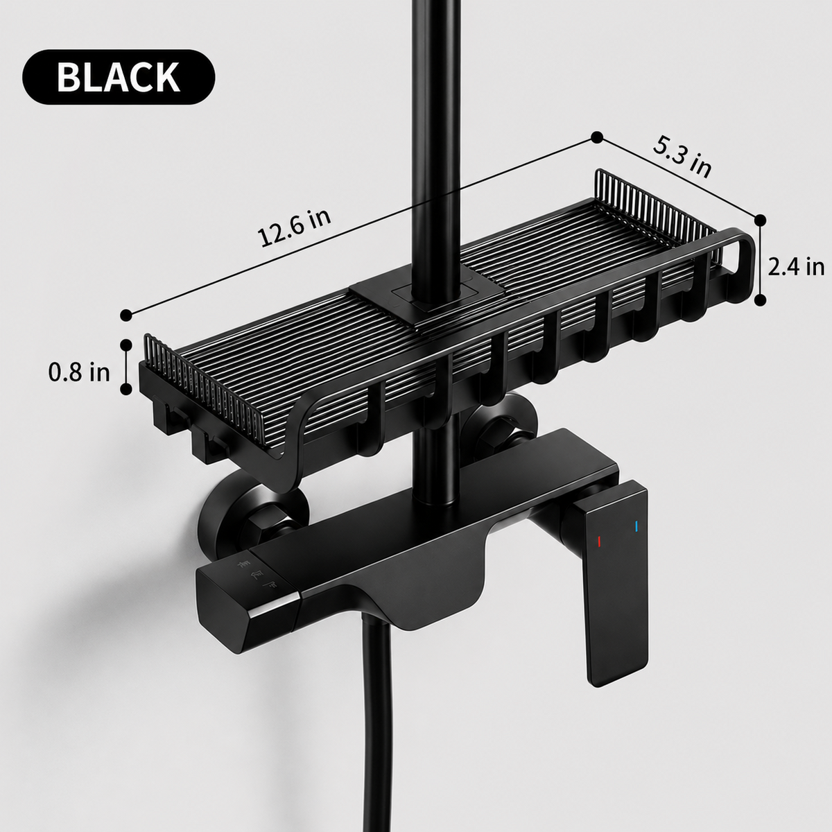 Adjustable Metal Shower Caddy: Easy Installation & Cleaning