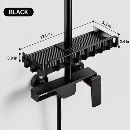 Adjustable Metal Shower Caddy: Easy Installation & Cleaning