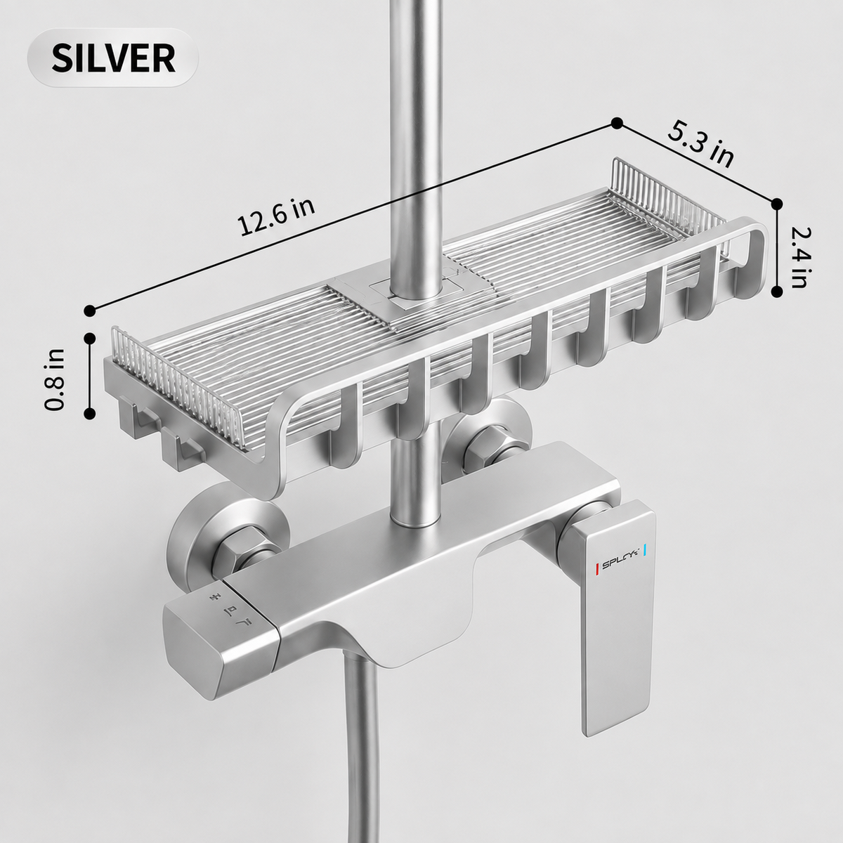 Adjustable Metal Shower Caddy: Easy Installation & Cleaning