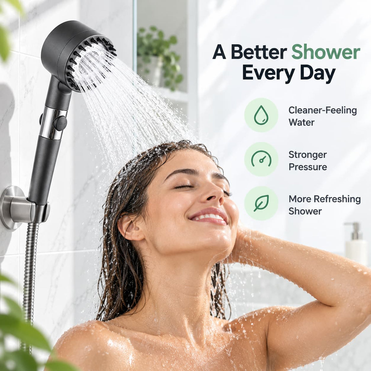 High Pressure Filtered Shower Head