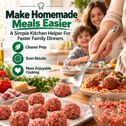 🎁✨👉Stainless Steel Meatball Maker Spoon – Make Perfect Meatballs Every Time