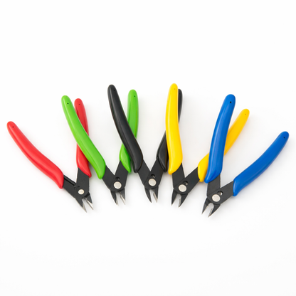4.5" Precision Flush Cutters | Lightweight Diagonal Nippers for DIY Models, Jewelry Making & Electronics
