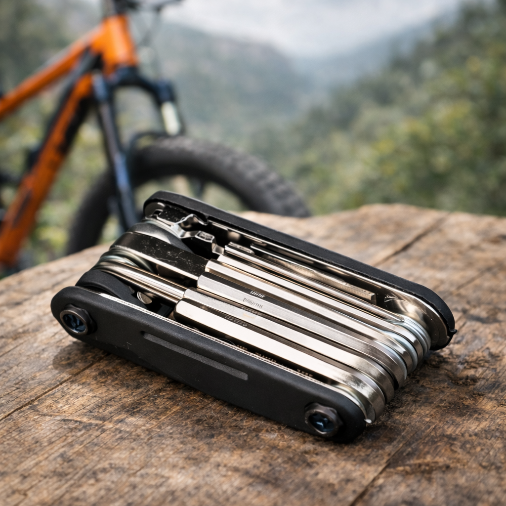 16-in-1 Portable Bicycle Multi-Tool | Folding Hex & Socket Wrench Set | Essential Cycling Gear for MTB & Road Bikes