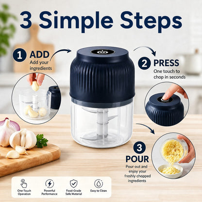 Cordless Mini Food Chopper | Chop, Mince & Prep in Seconds