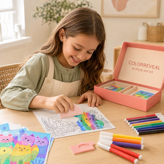 Cubbiva ColorReveal 35-Piece Scratch Art Kit