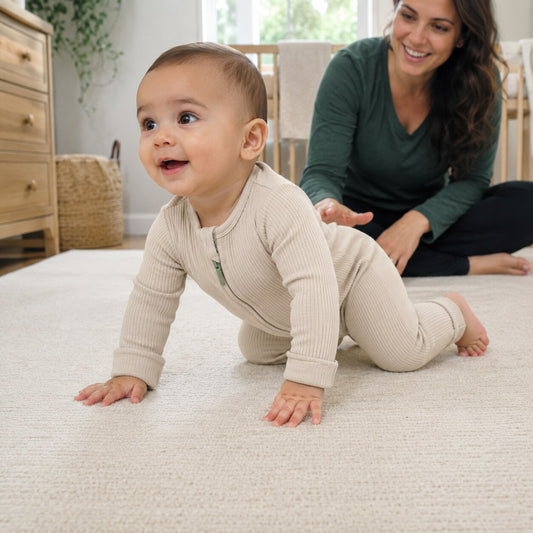 Cubbiva CloudSoft Ribbed Zip Romper