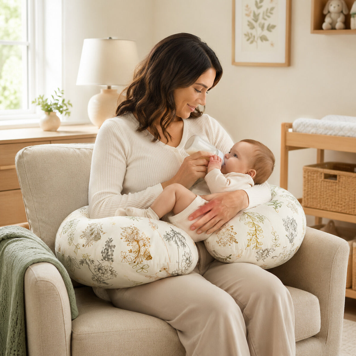 Cubbiva EmbraceEase U-Shaped Nursing Pillow