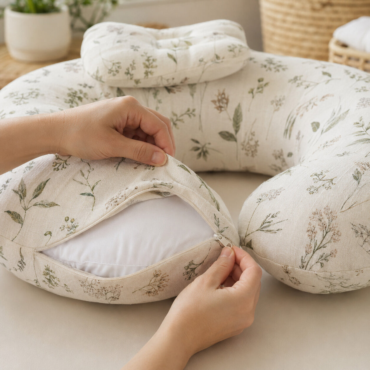 Cubbiva EmbraceEase U-Shaped Nursing Pillow