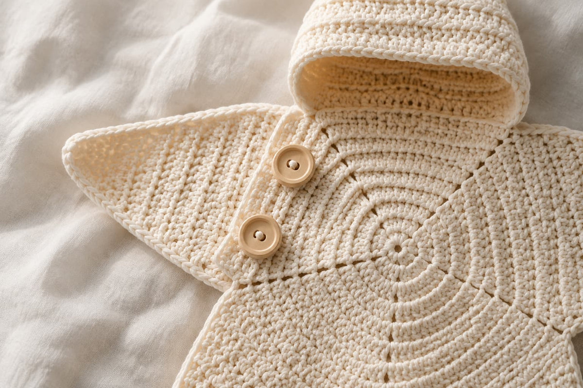 Hand-Crocheted Star Baby Wrap