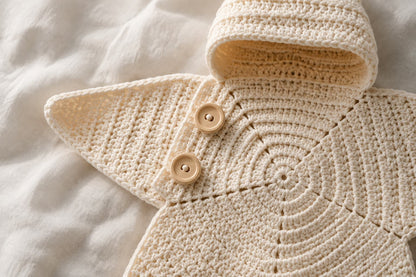 Hand-Crocheted Star Baby Wrap