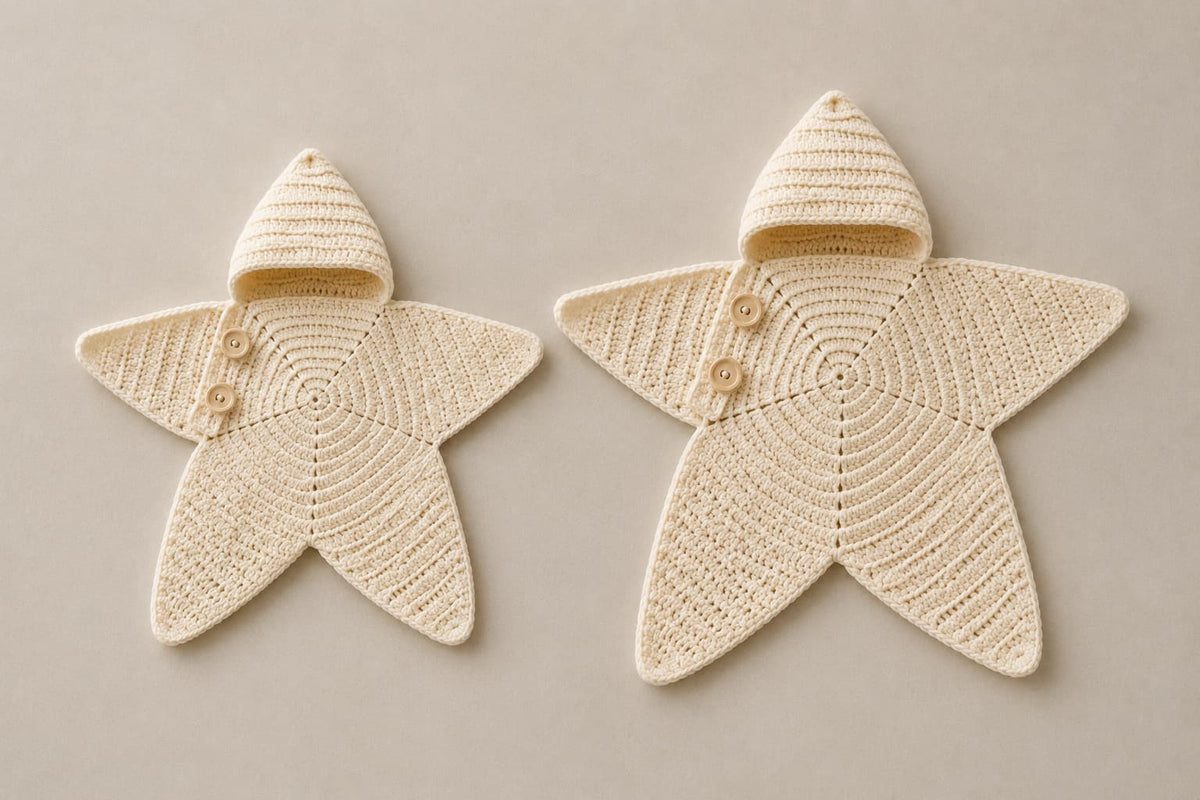 Hand-Crocheted Star Baby Wrap