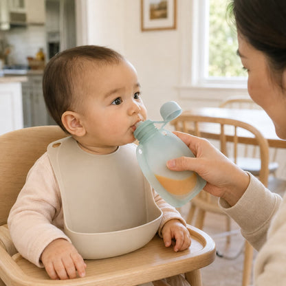 Silicone food supplement squeeze bag